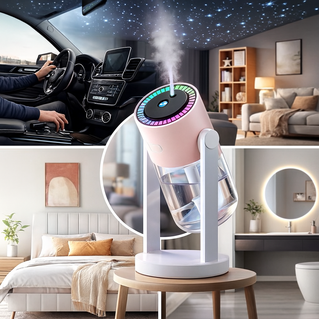 Humidificateur Projecteur LED 2 en 1