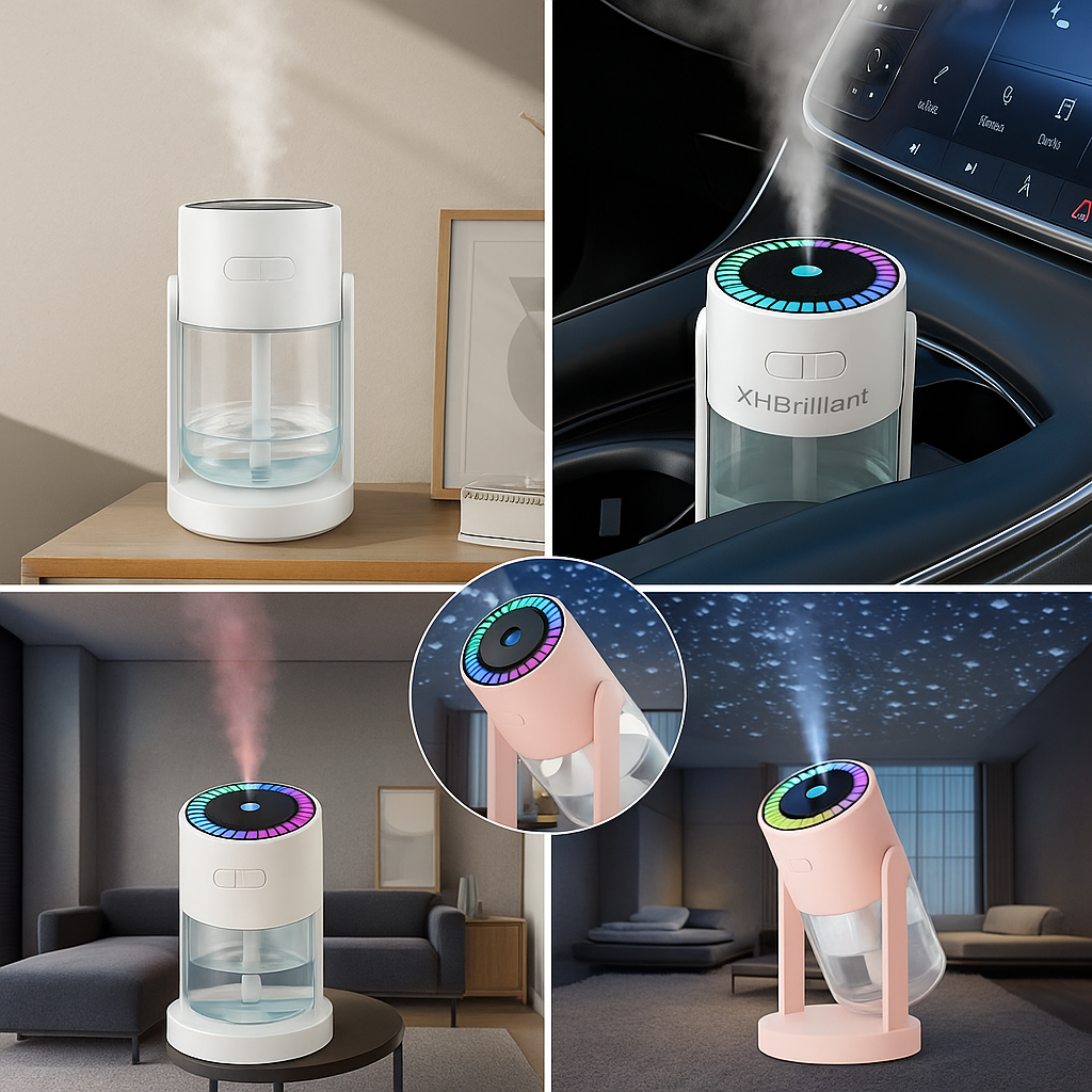 Humidificateur Projecteur LED 2 en 1